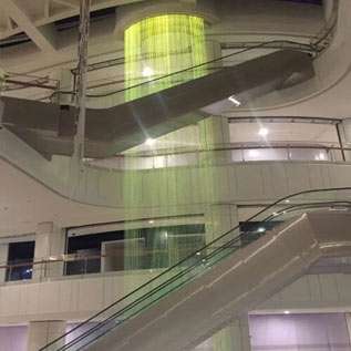 山東濟南光纖流水水簾水幕墻