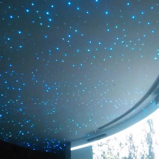 山東威海九龍灣售樓中心展示廳光纖滿天星星空頂
